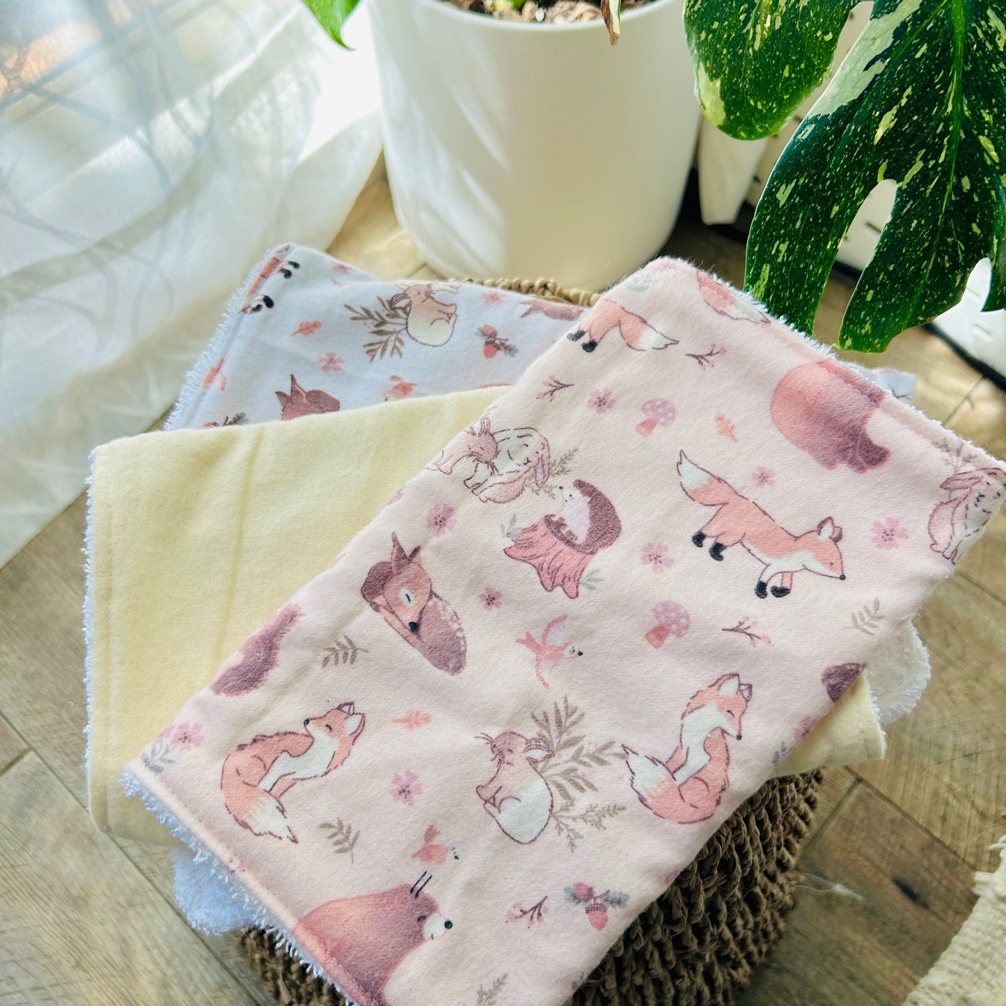 Felicity the Fox - Burp Cloths set of 3