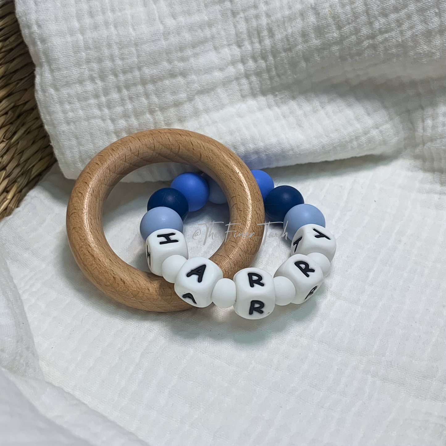 "Paris"- Personalised NAME Teether