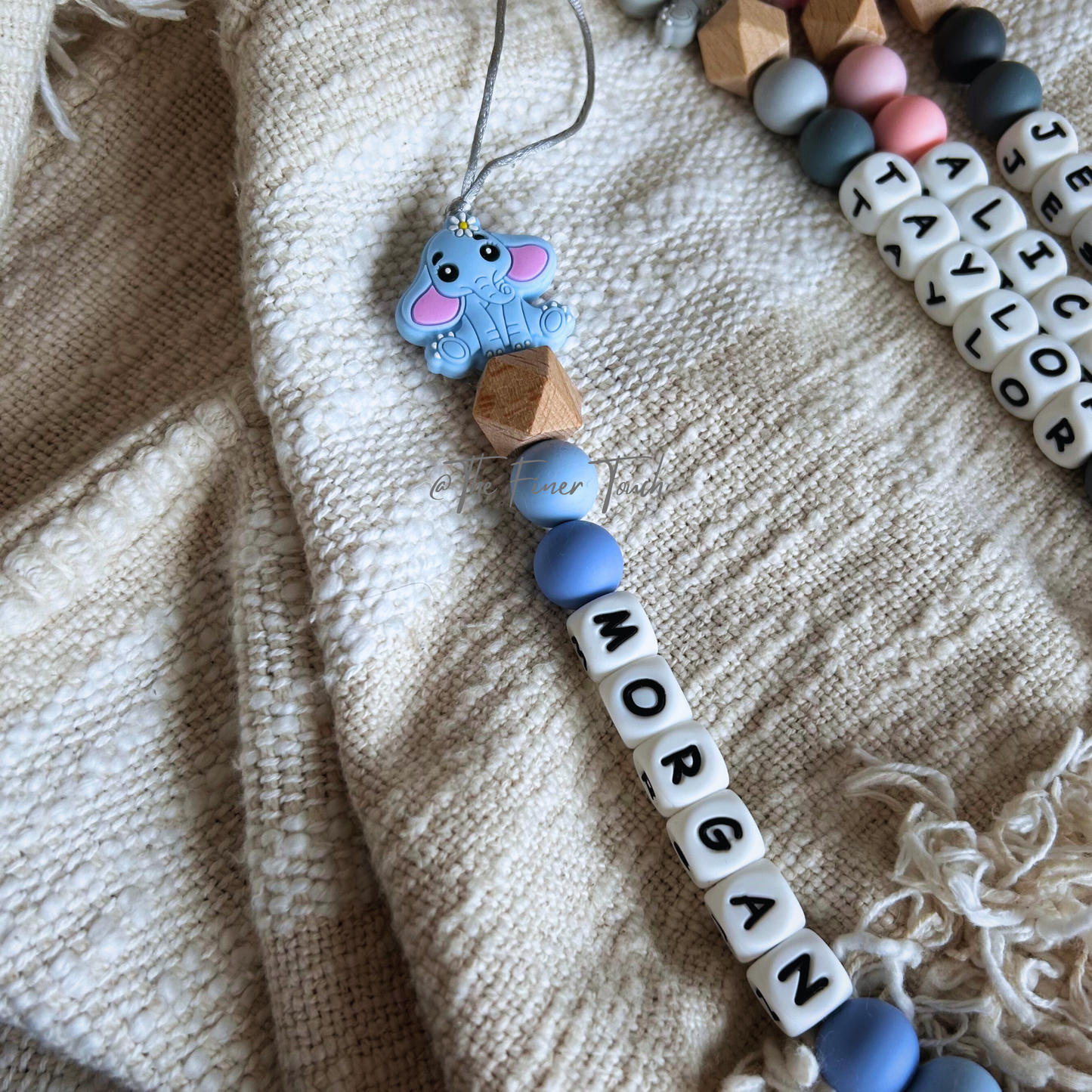 Elephant - Personalised Dummy Chain