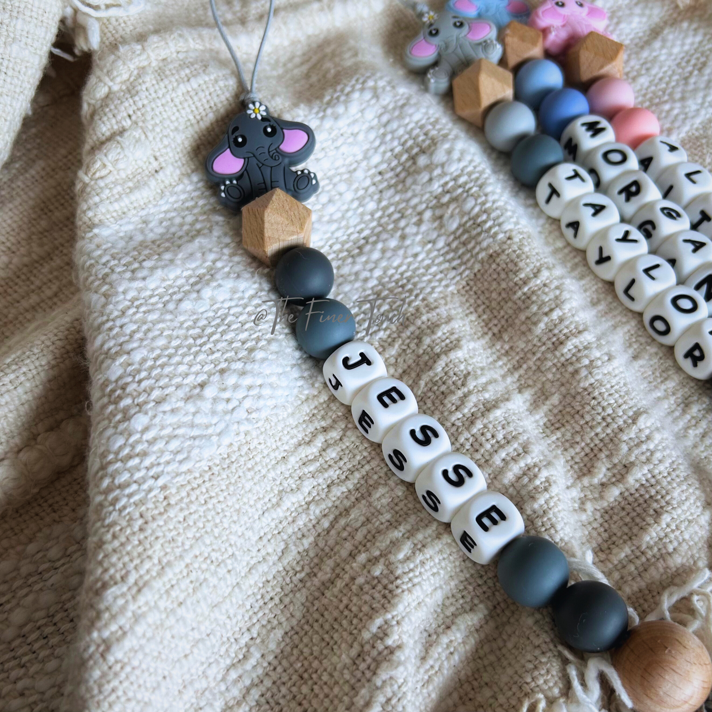 Elephant - Personalised Dummy Chain