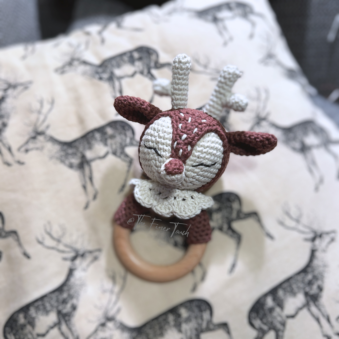 PERSONALISED Engraved Name - Crochet Rattles