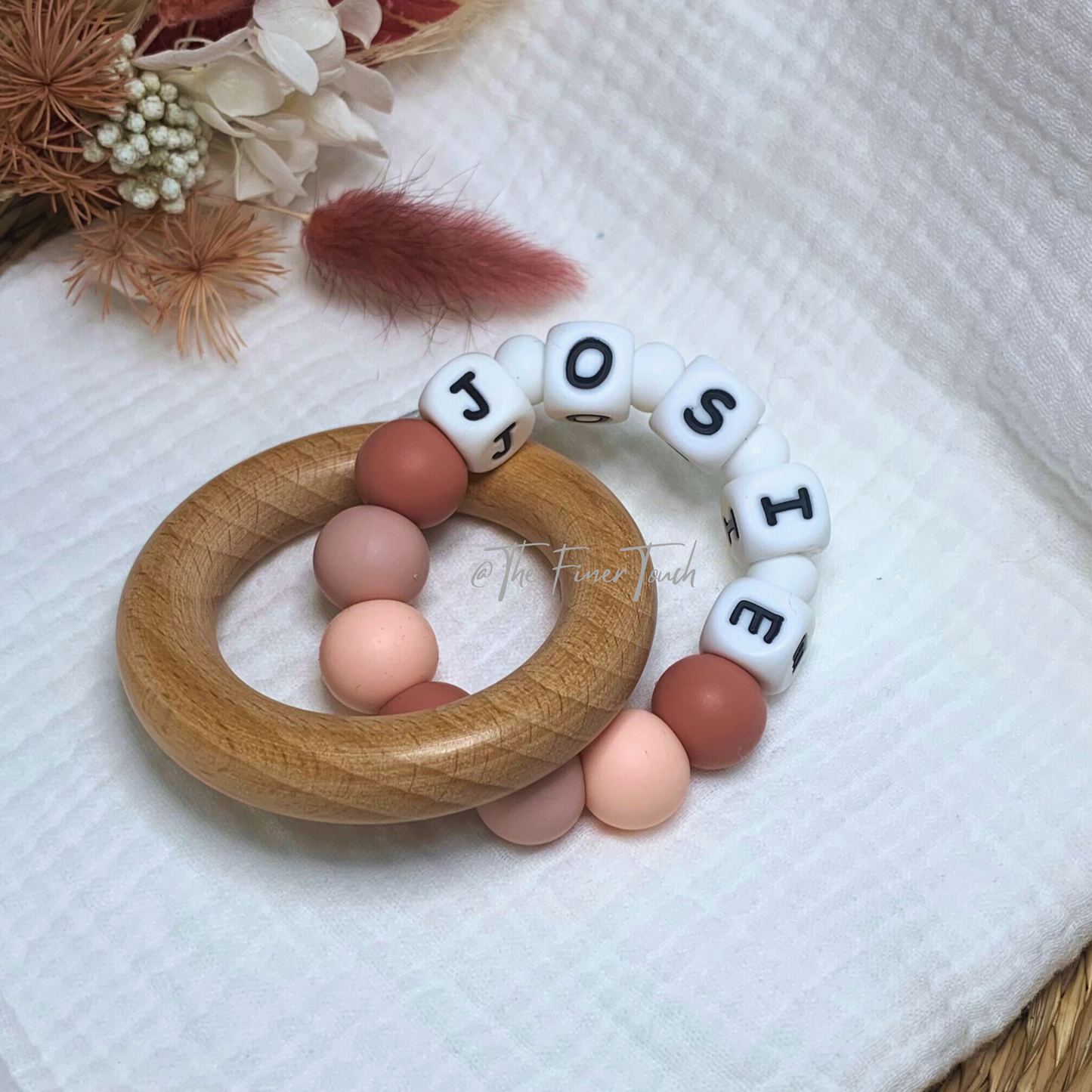 "Paris"- Personalised NAME Teether