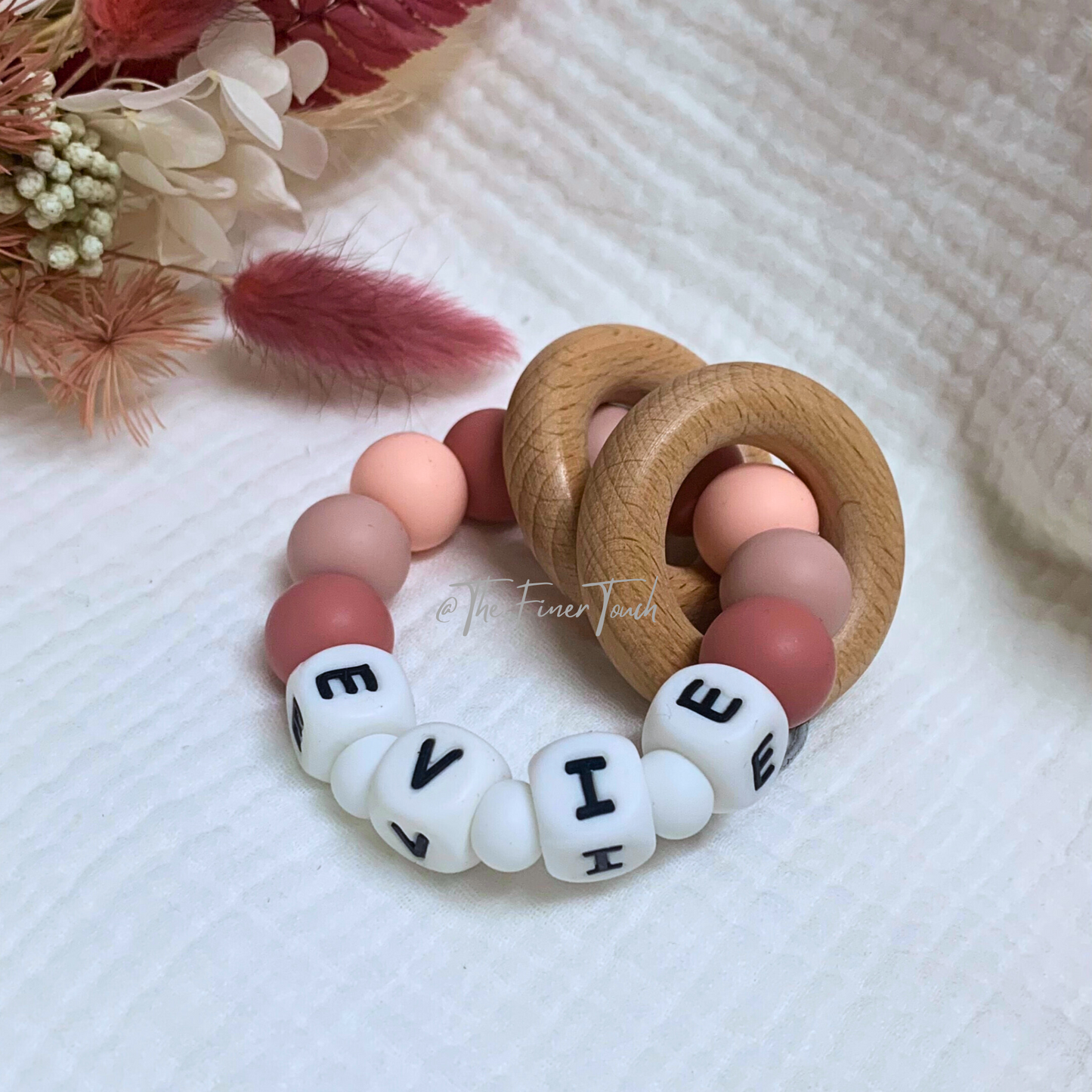 "Paris"- Personalised NAME Teether