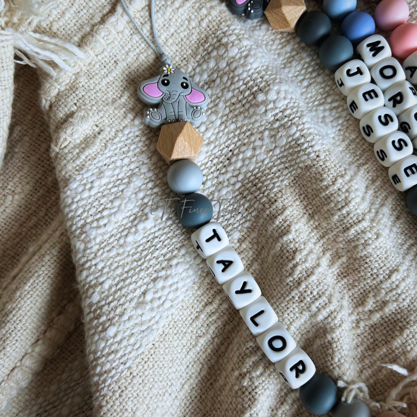 Elephant - Personalised Dummy Chain