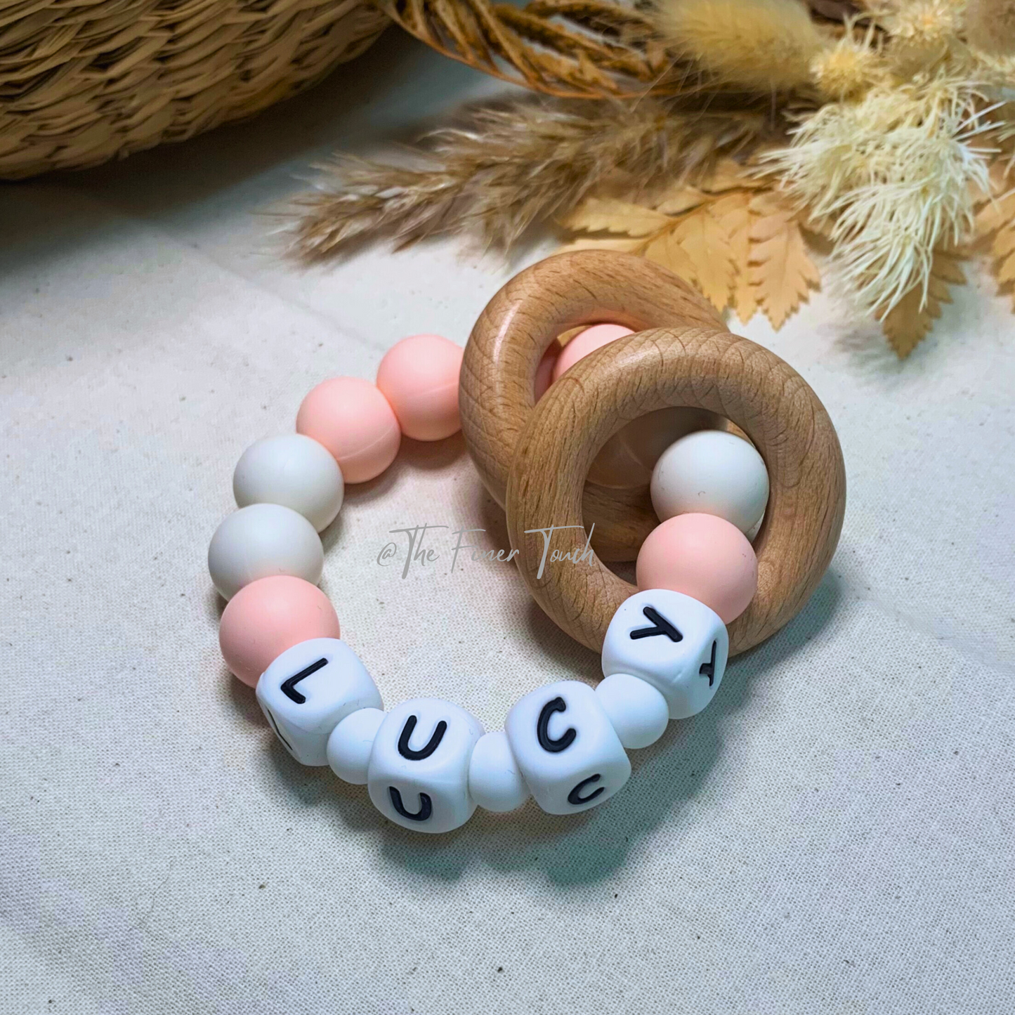 "Paris"- Personalised NAME Teether