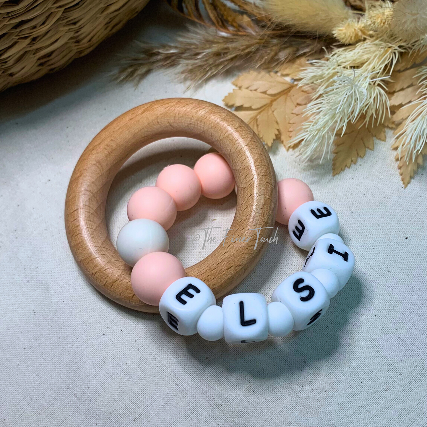 "Paris"- Personalised NAME Teether