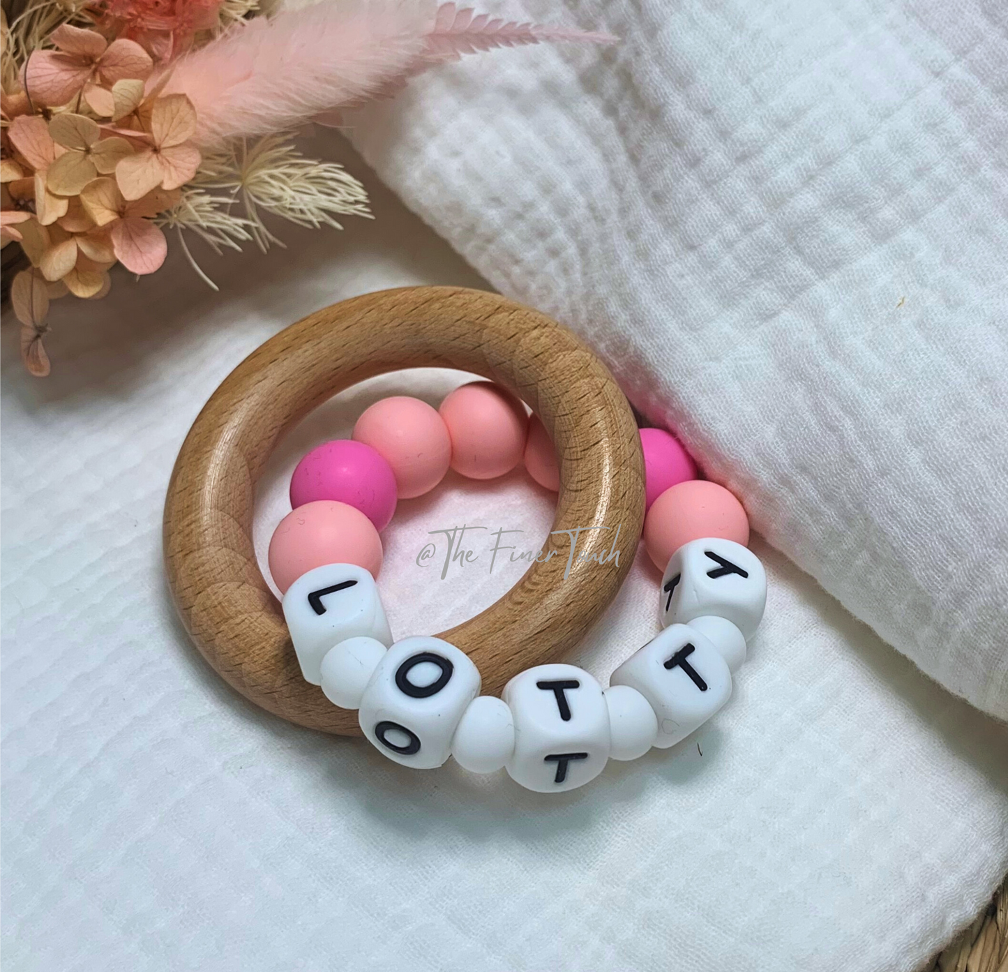 "Paris"- Personalised NAME Teether