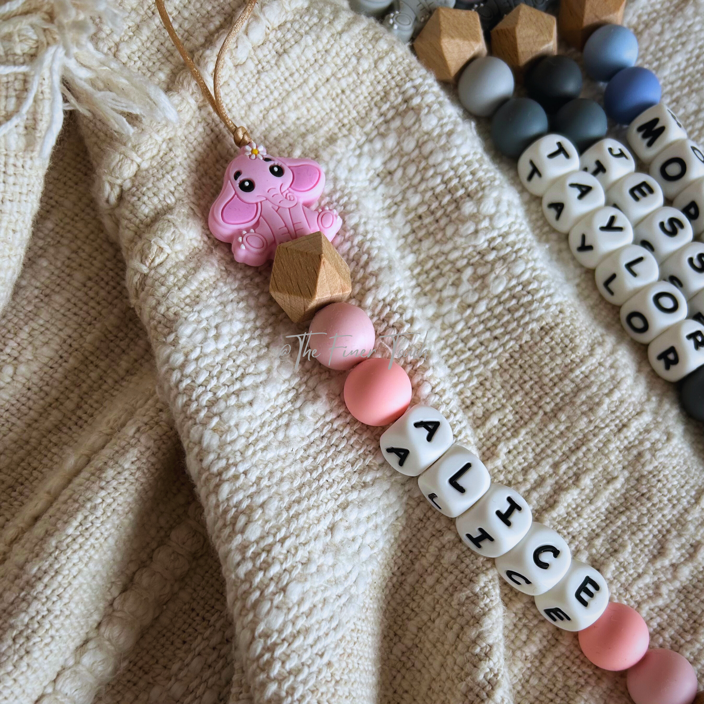 Elephant - Personalised Dummy Chain