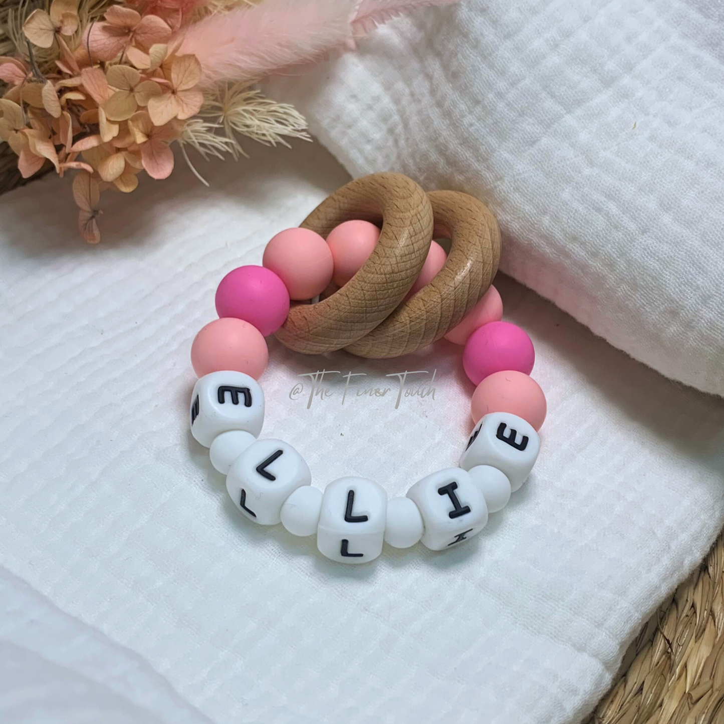 "Paris"- Personalised NAME Teether