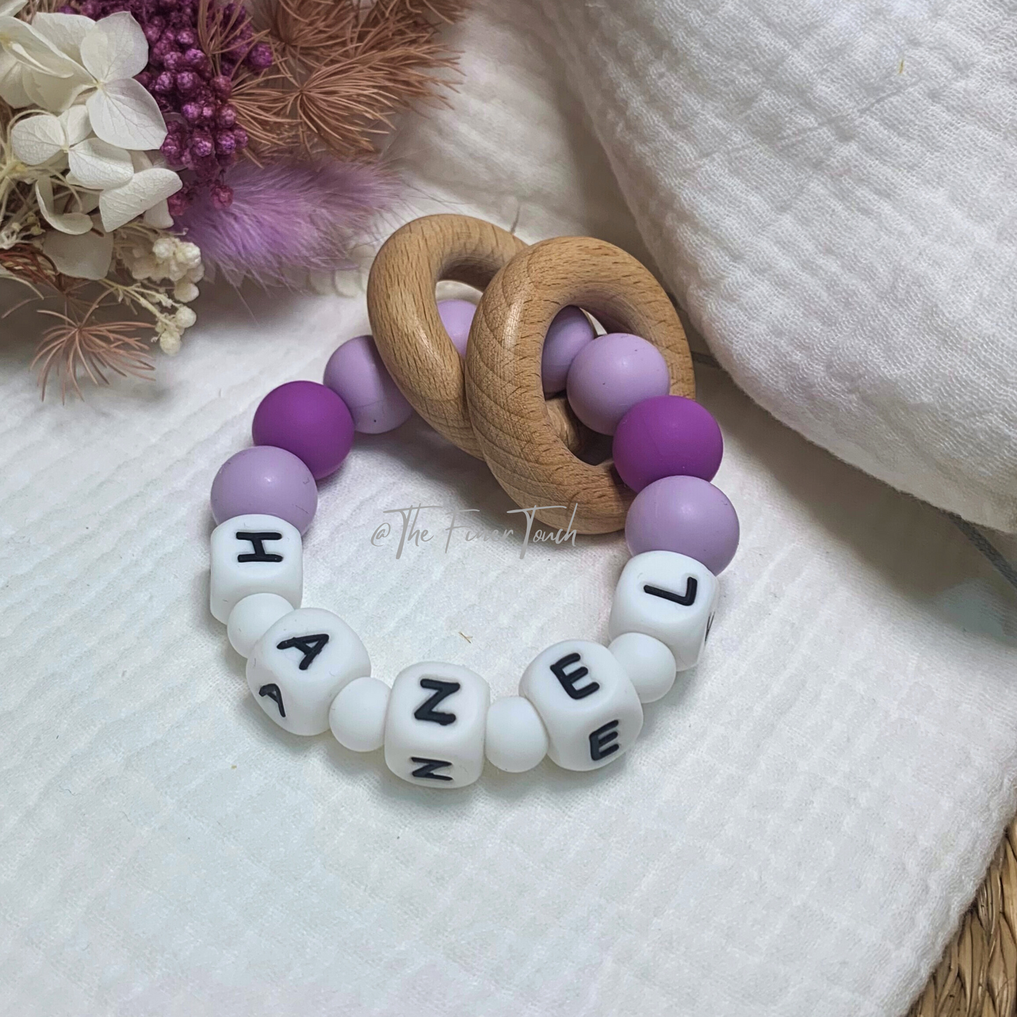 "Paris"- Personalised NAME Teether