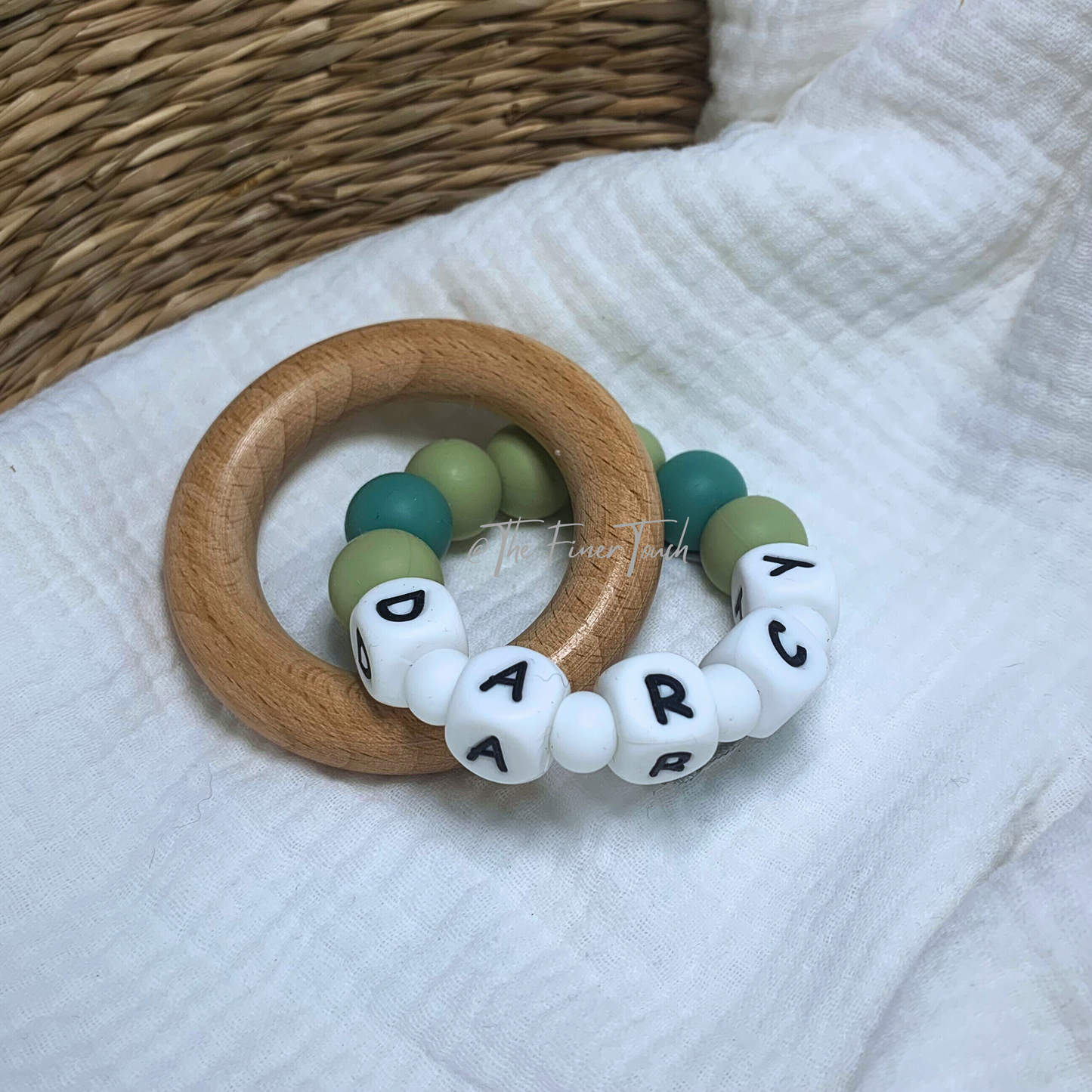 "Paris"- Personalised NAME Teether