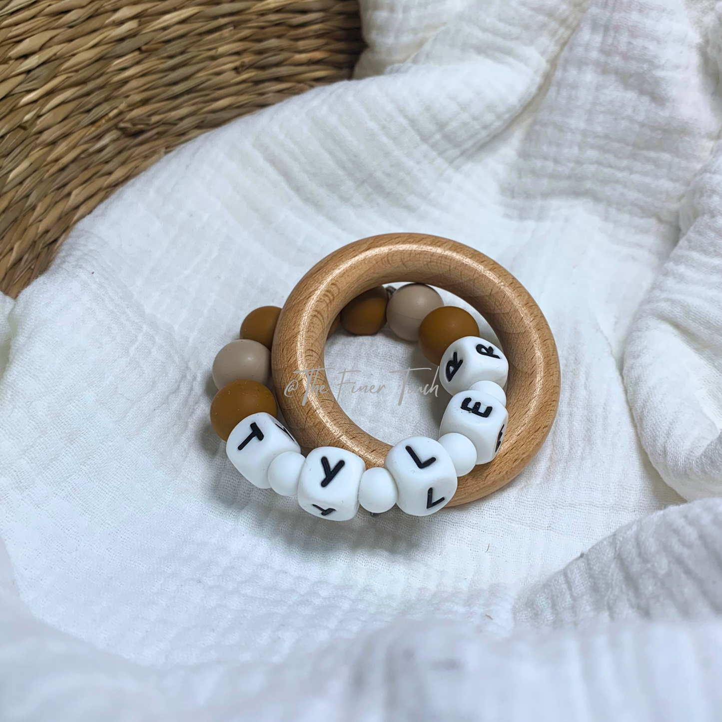 "Paris"- Personalised NAME Teether