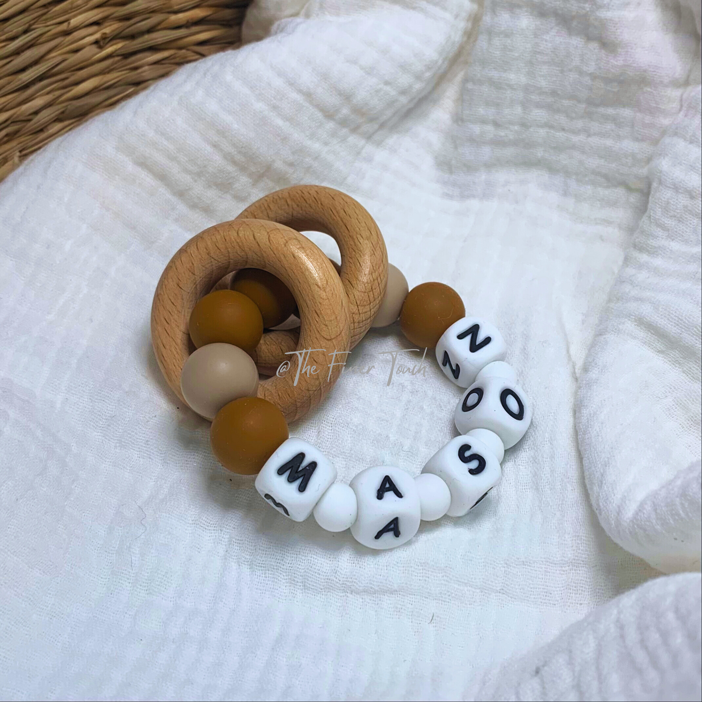 "Paris"- Personalised NAME Teether