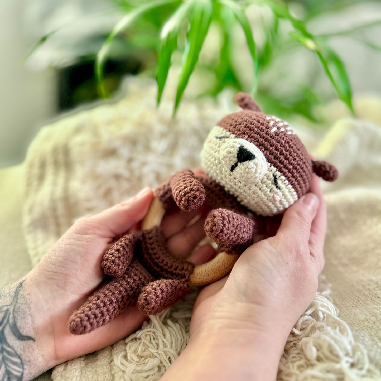 Crochet Otter Rattle