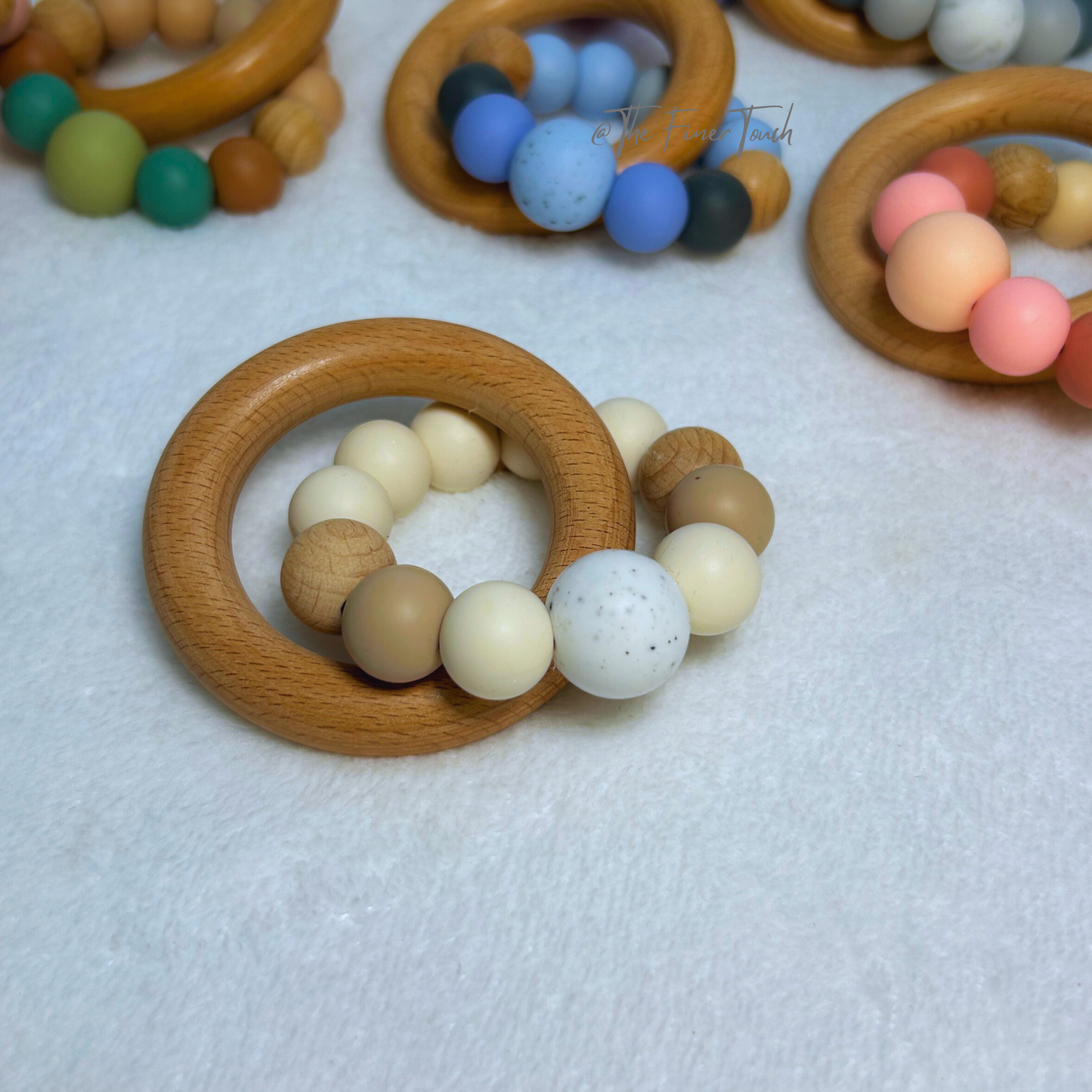 "Bailey" Silicone & Beech Teether