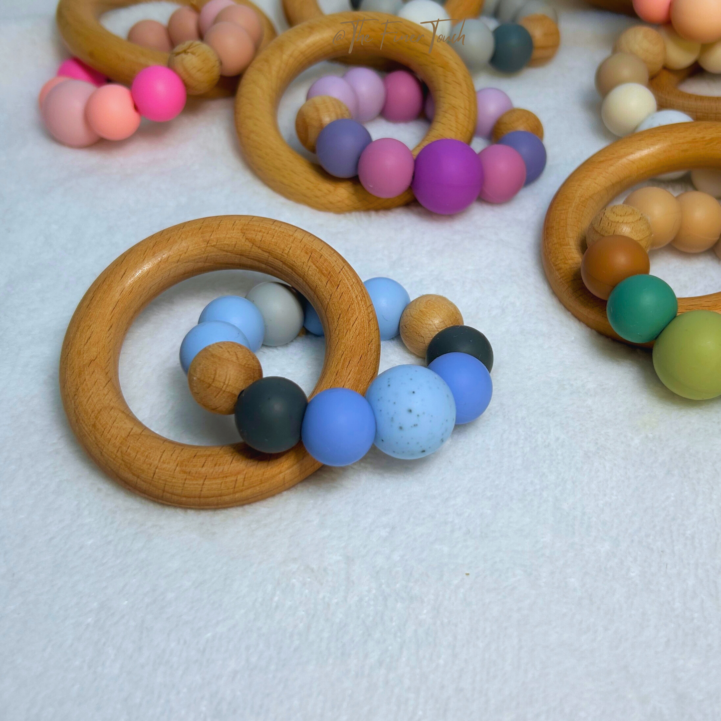 "Bailey" Silicone & Beech Teether