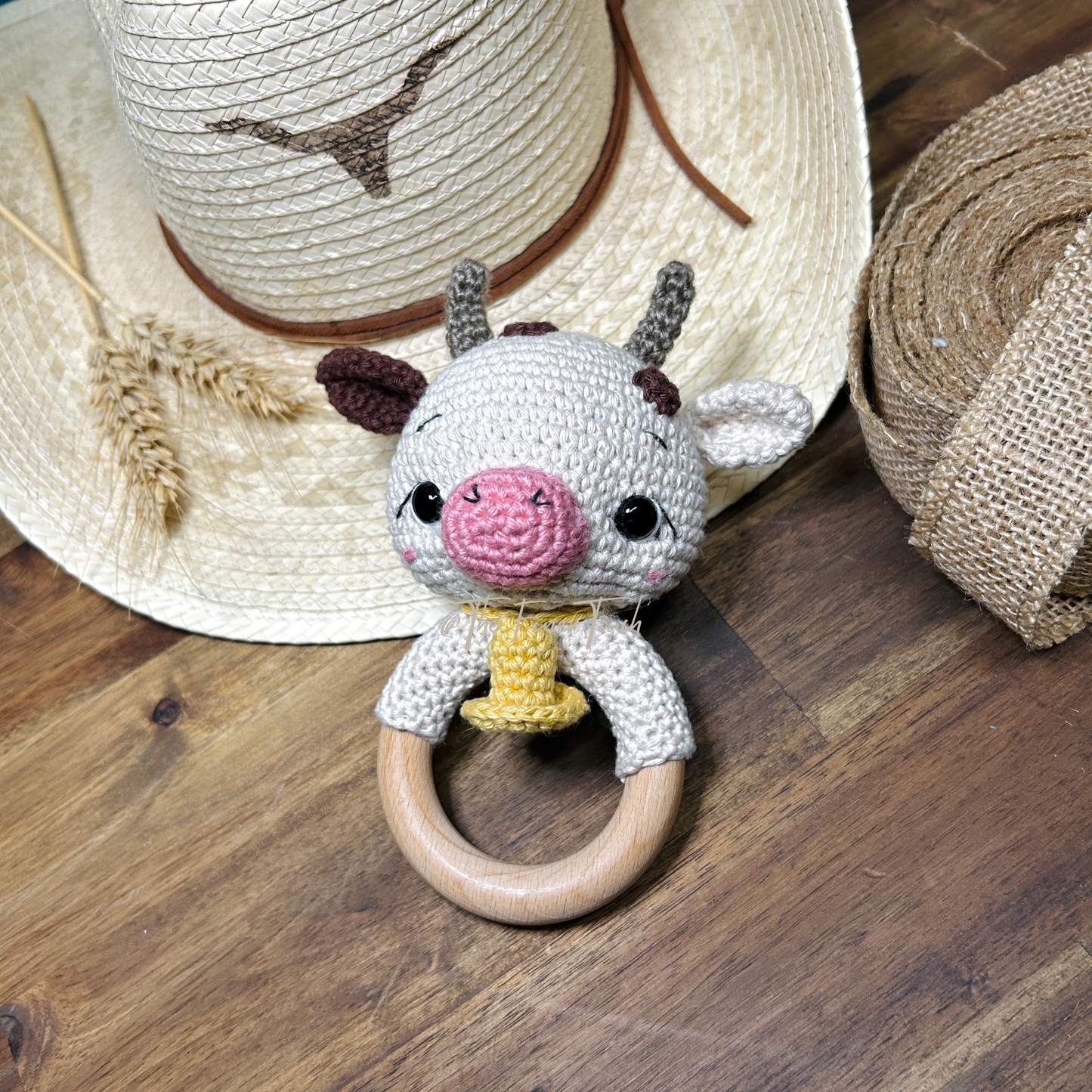 Crochet Cow Rattle