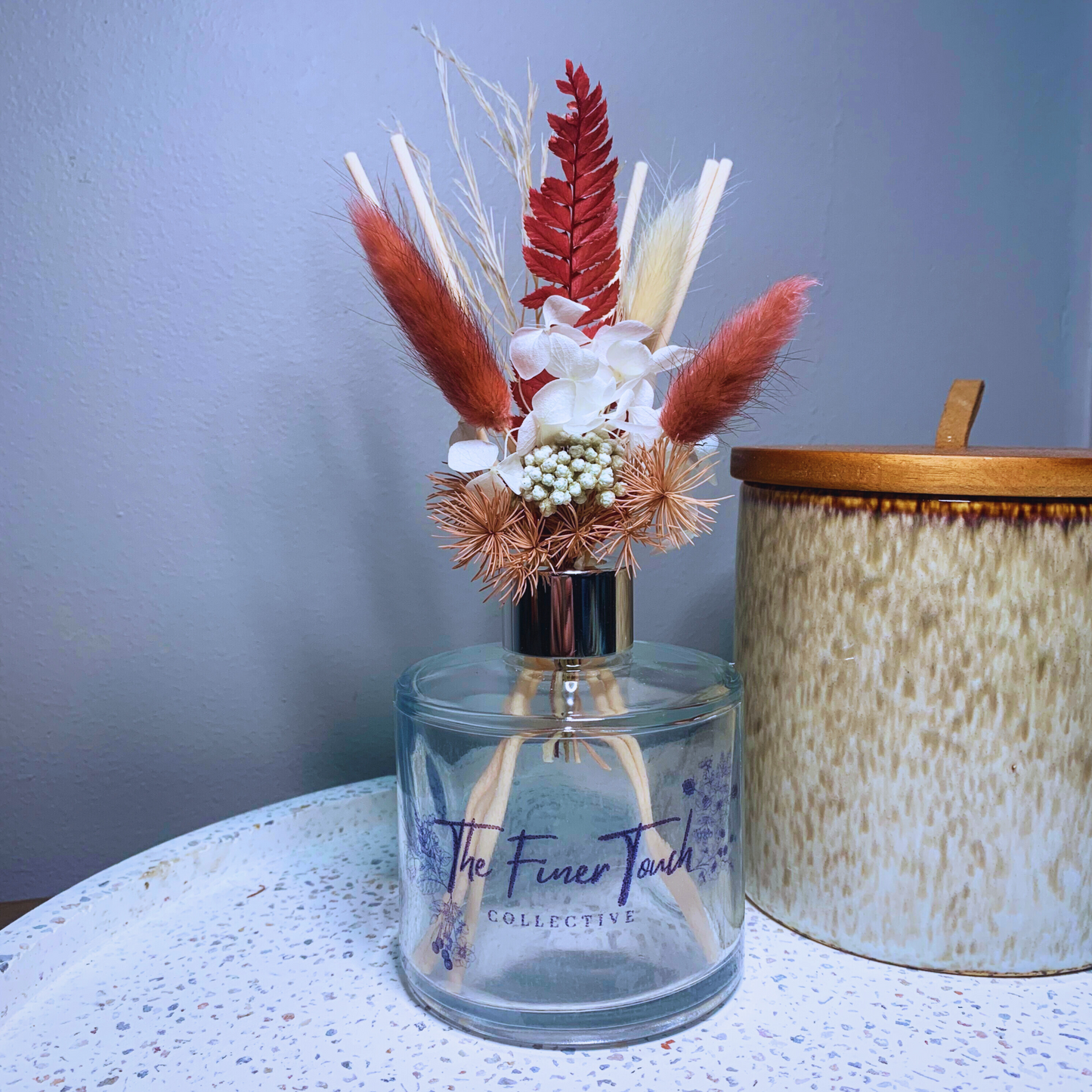 Dried Floral - Transparent Glass Reed Diffusers