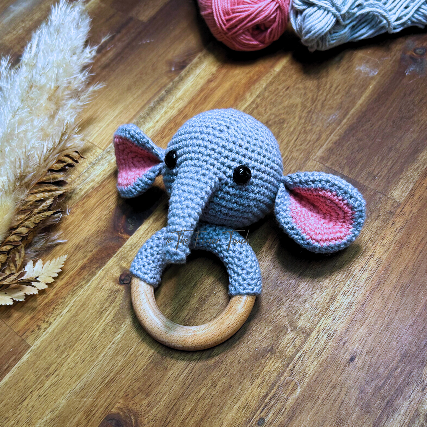 Crochet Elephant Rattle