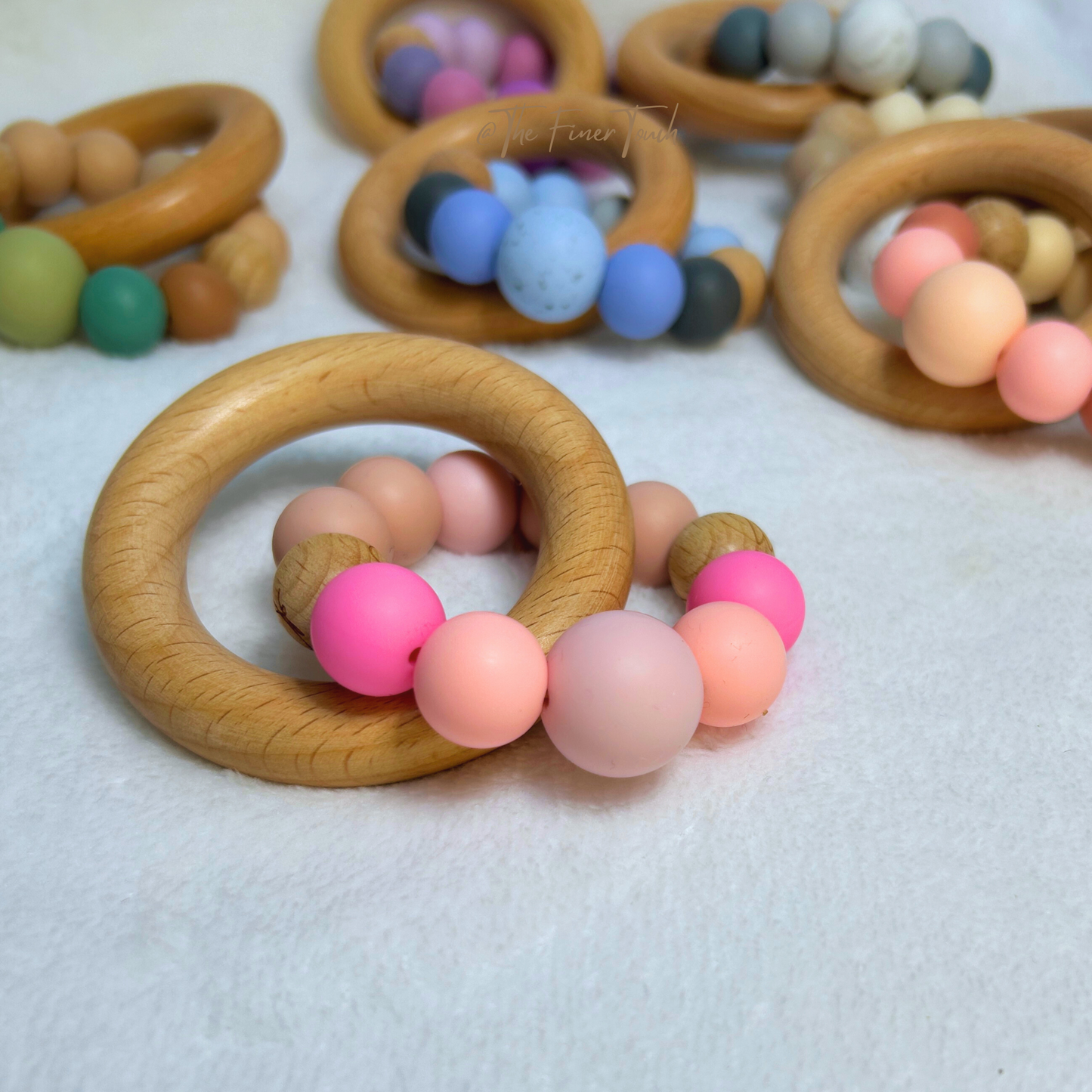 "Bailey" Silicone & Beech Teether