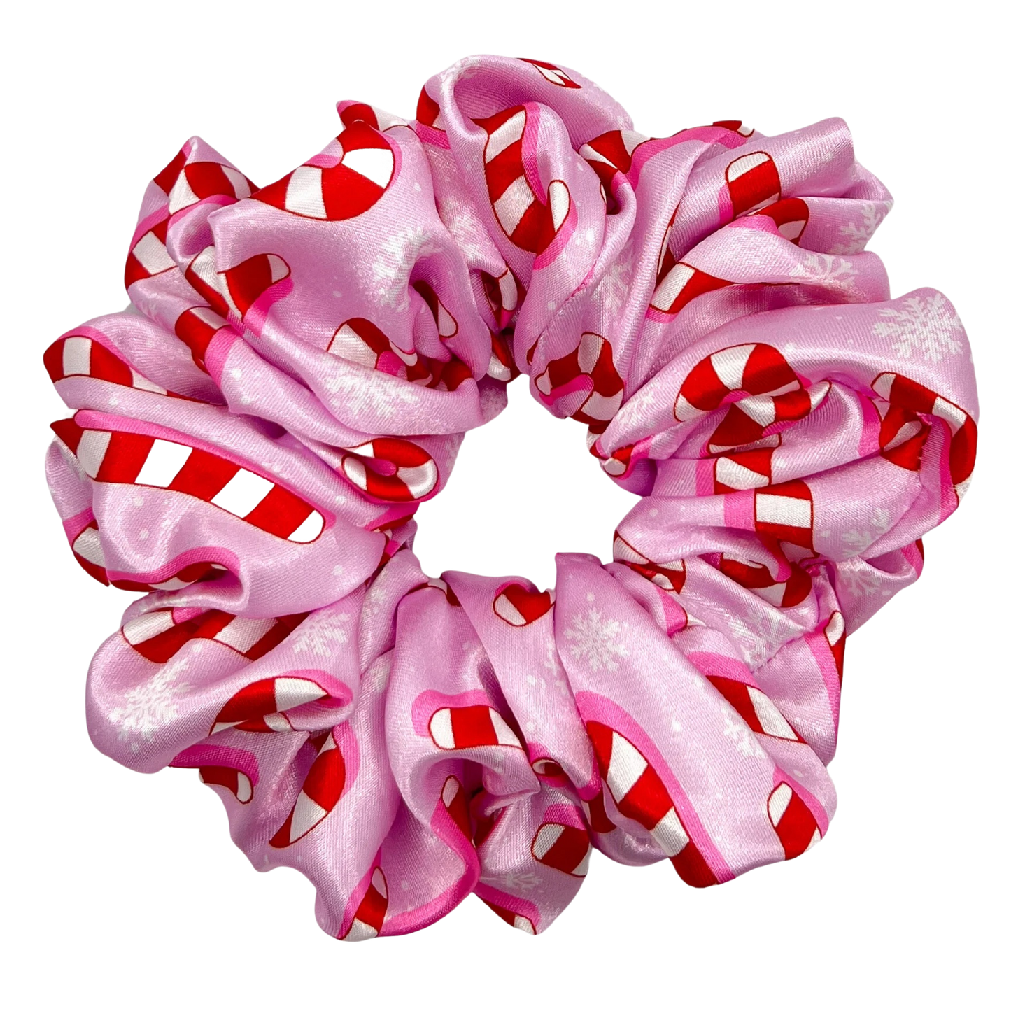 Satin Candy Cane - Scrunchie