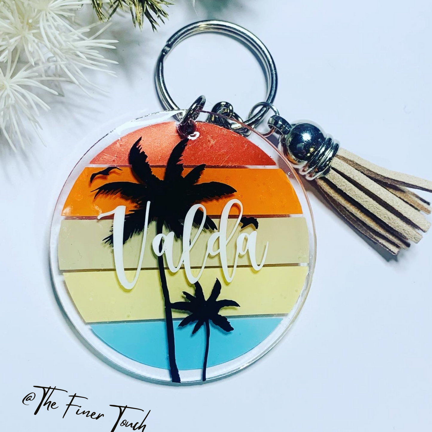 Tropical Sunset - Key Chain