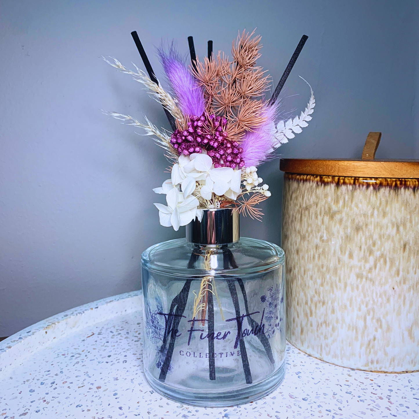 Dried Floral - Transparent Glass Reed Diffusers