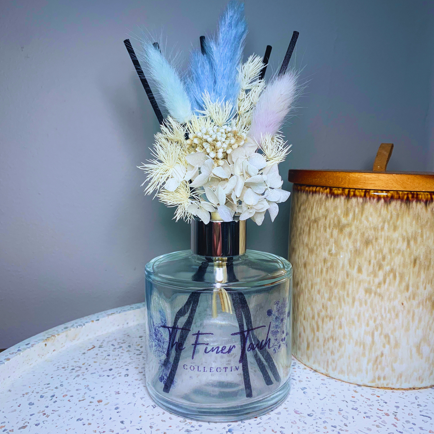 Dried Floral - Transparent Glass Reed Diffusers